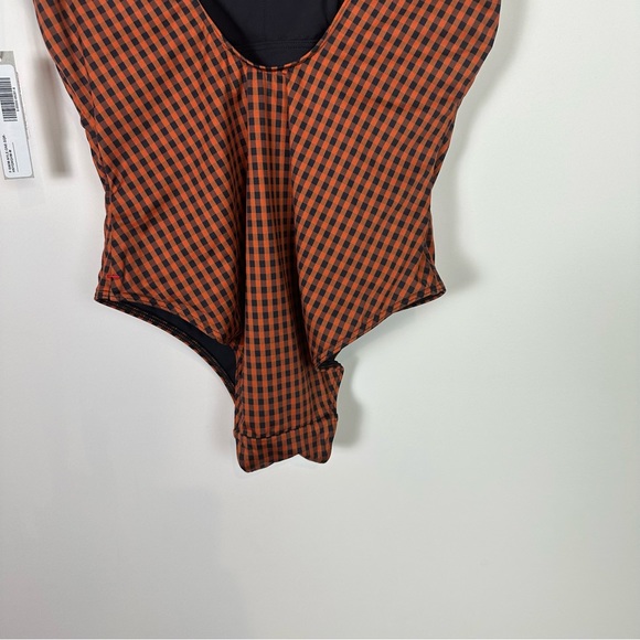 Everlane Nyle Gingham One Piece Swim Suit - Picture 7 of 11